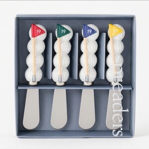 Harbor East 19th Hole Spreader set 4 Stainless Steel Spread Knives NEW
